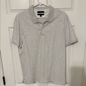 Banana Republic Heather Gray Polo Shirt
